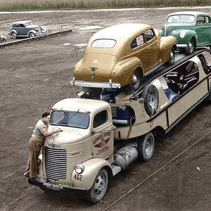 Automobile Shippers Inc. Dodge Car Hauler 1940 Plymouths