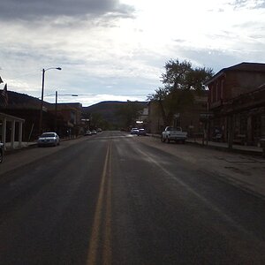 me in the middle of the street in virginia city montana