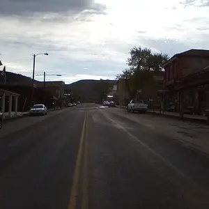 me in the middle of the street in virginia city montana