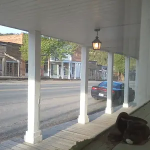 virginia city montana with mine and my dads black dodge charger we rented for 2 weeks