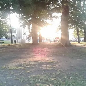 Morning Sun on the Town Square