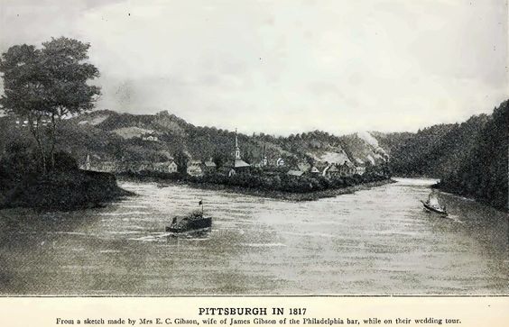 1817 view of the point from the Ohio