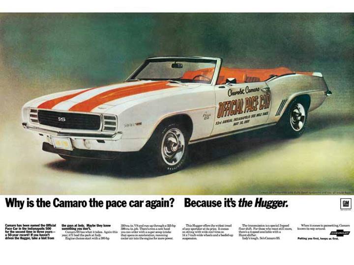 1969 Indy Pacecar Ad