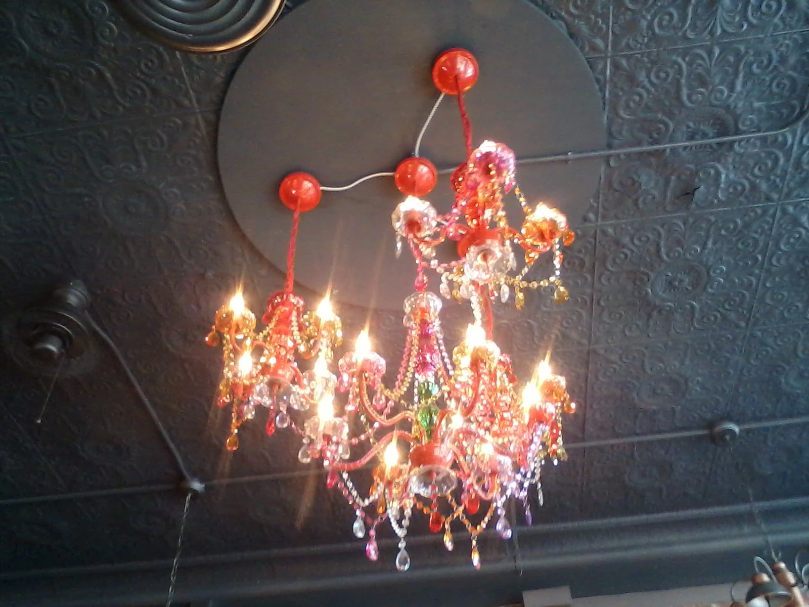 a cool looking candilier that could be used on halloween