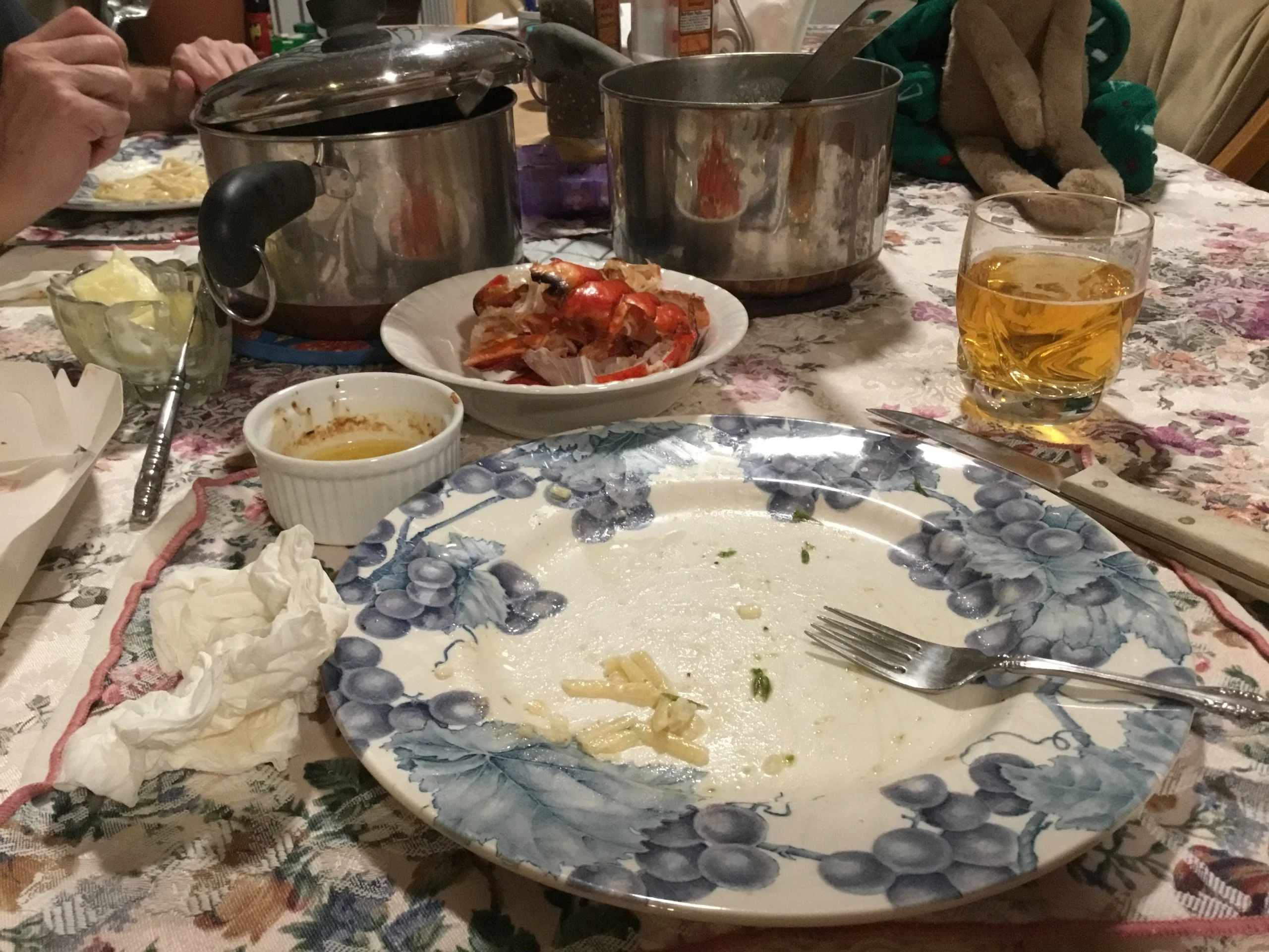 After Pic of Lobster Dinner