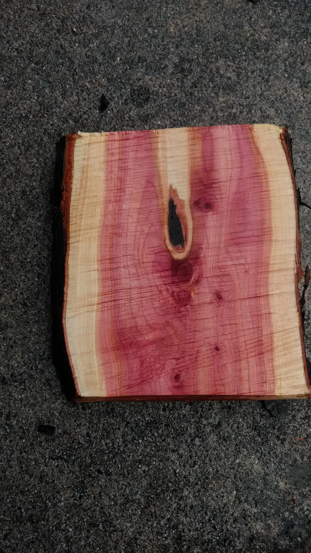 Along the grain cut.