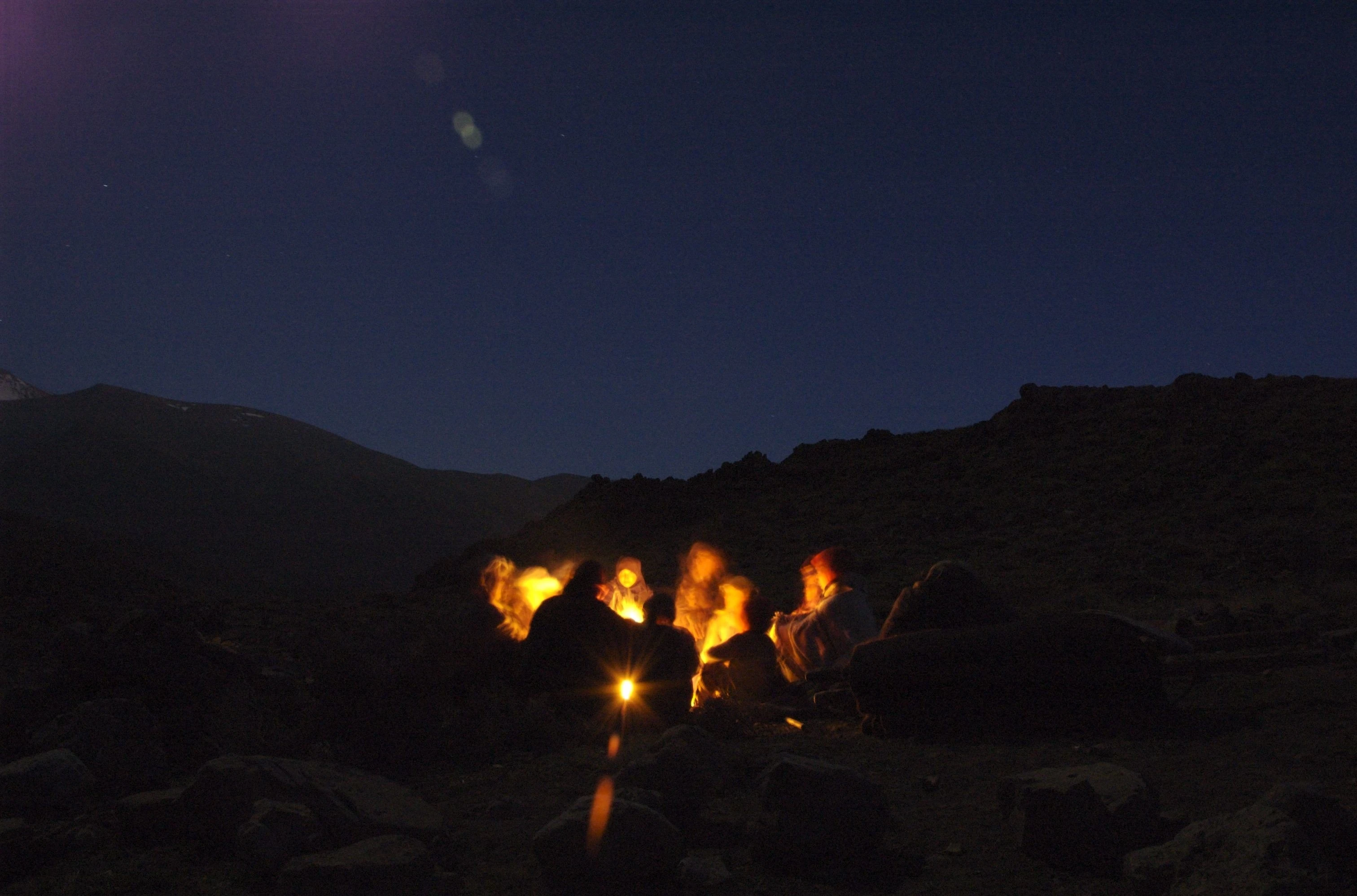 around the fire