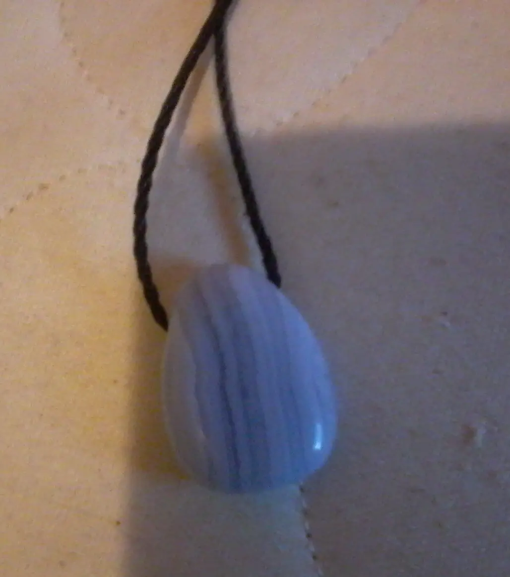 Blue lace agate pendant 2