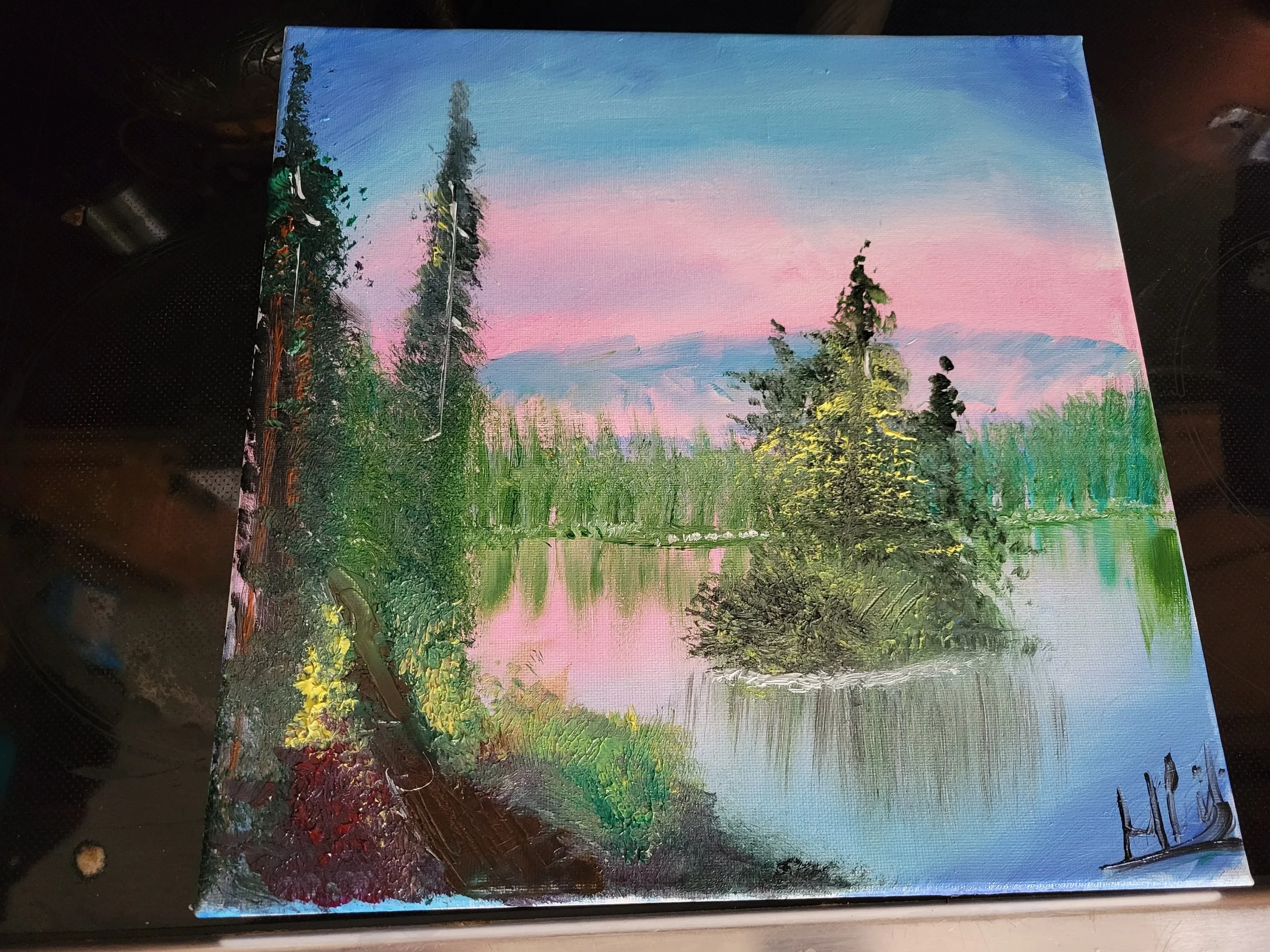 Bob Ross inspired