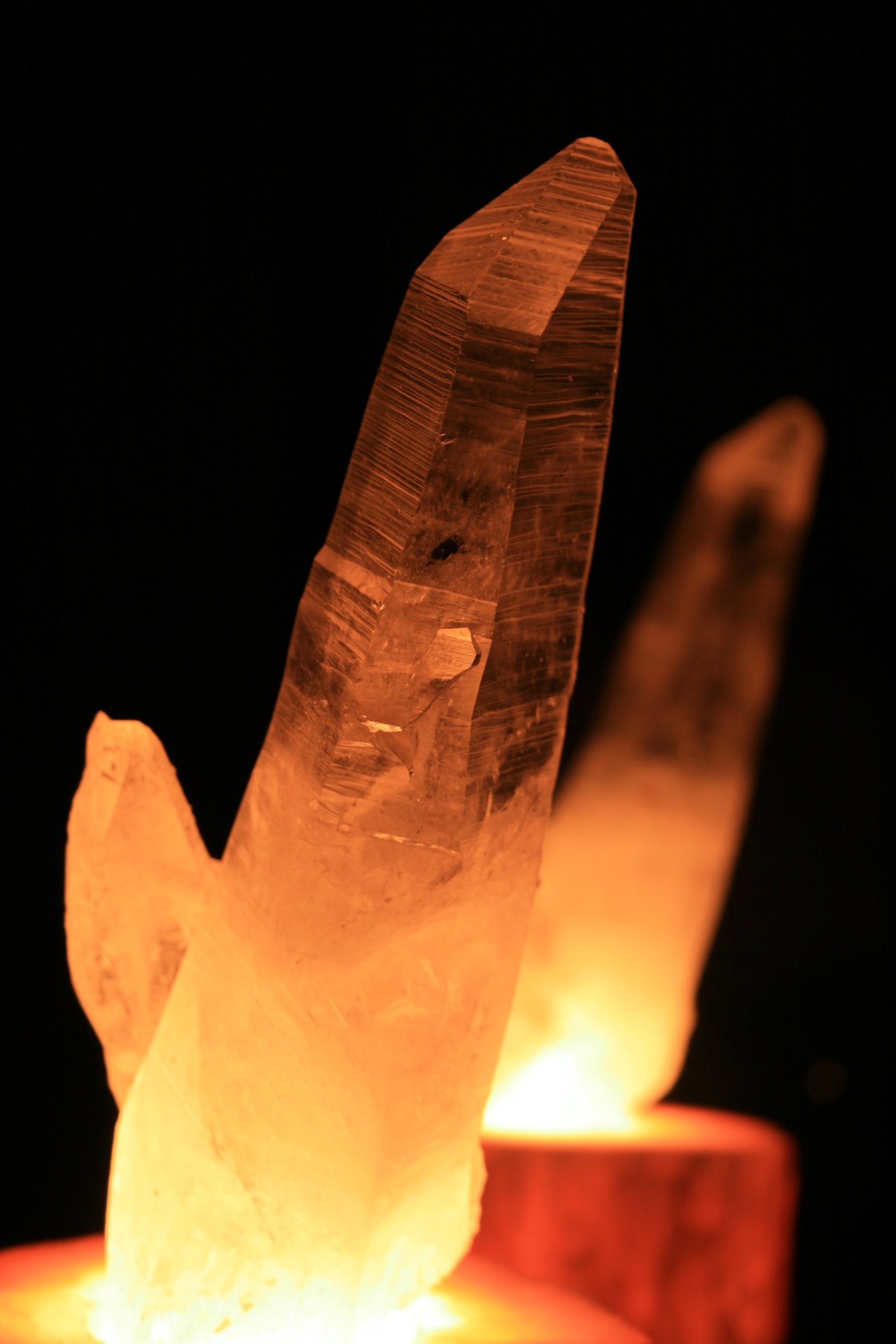 Candle lit quartz.