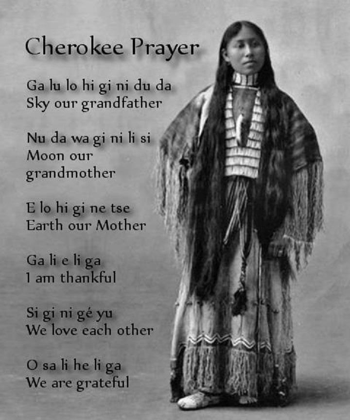 Cherokee prayer