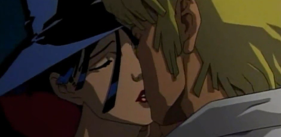 Cybersix kissing Lucas
(screenshot from episode 13: The Final Confrontation)