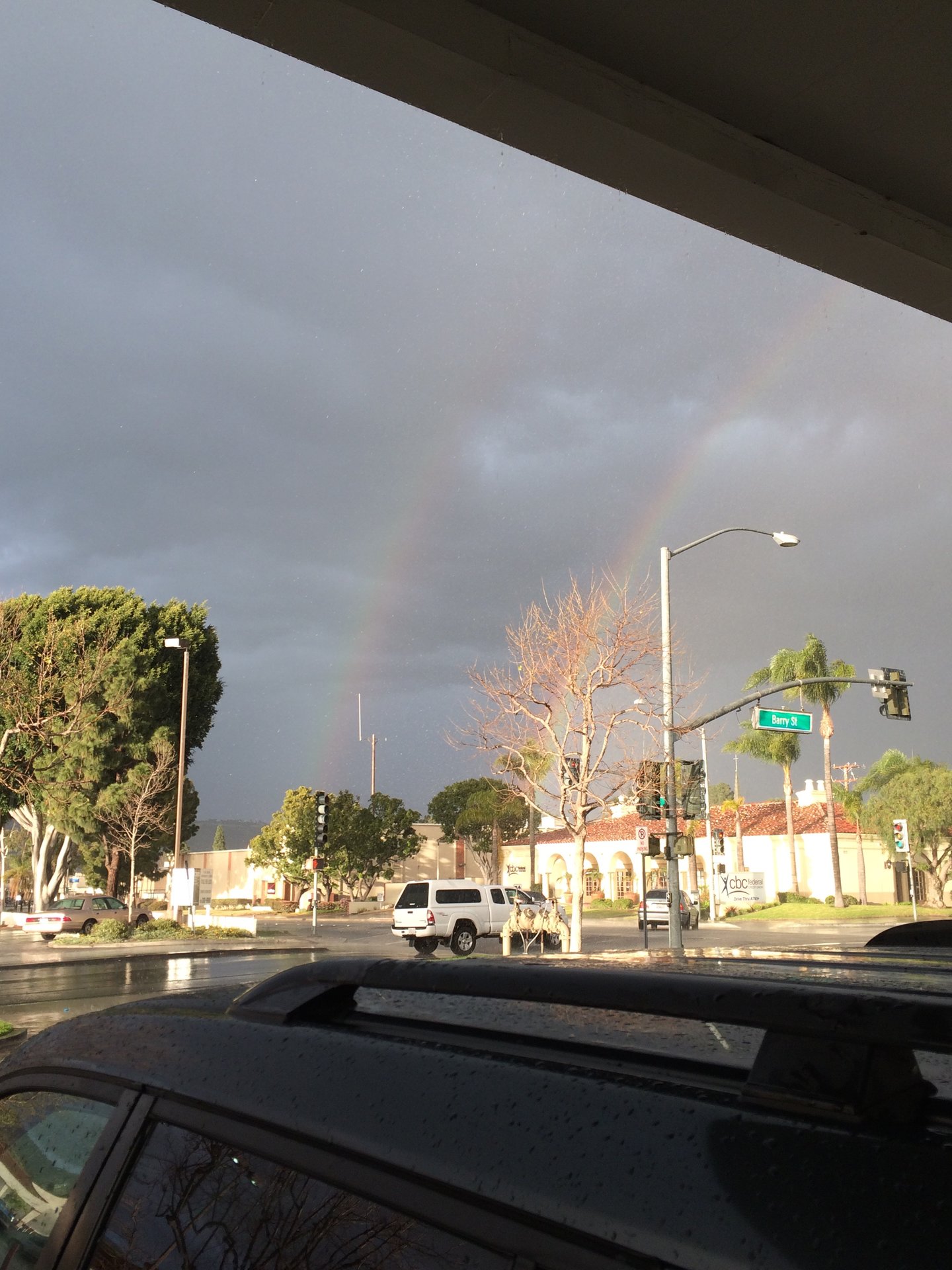 Dual opposite rainbows in Camarillo, California