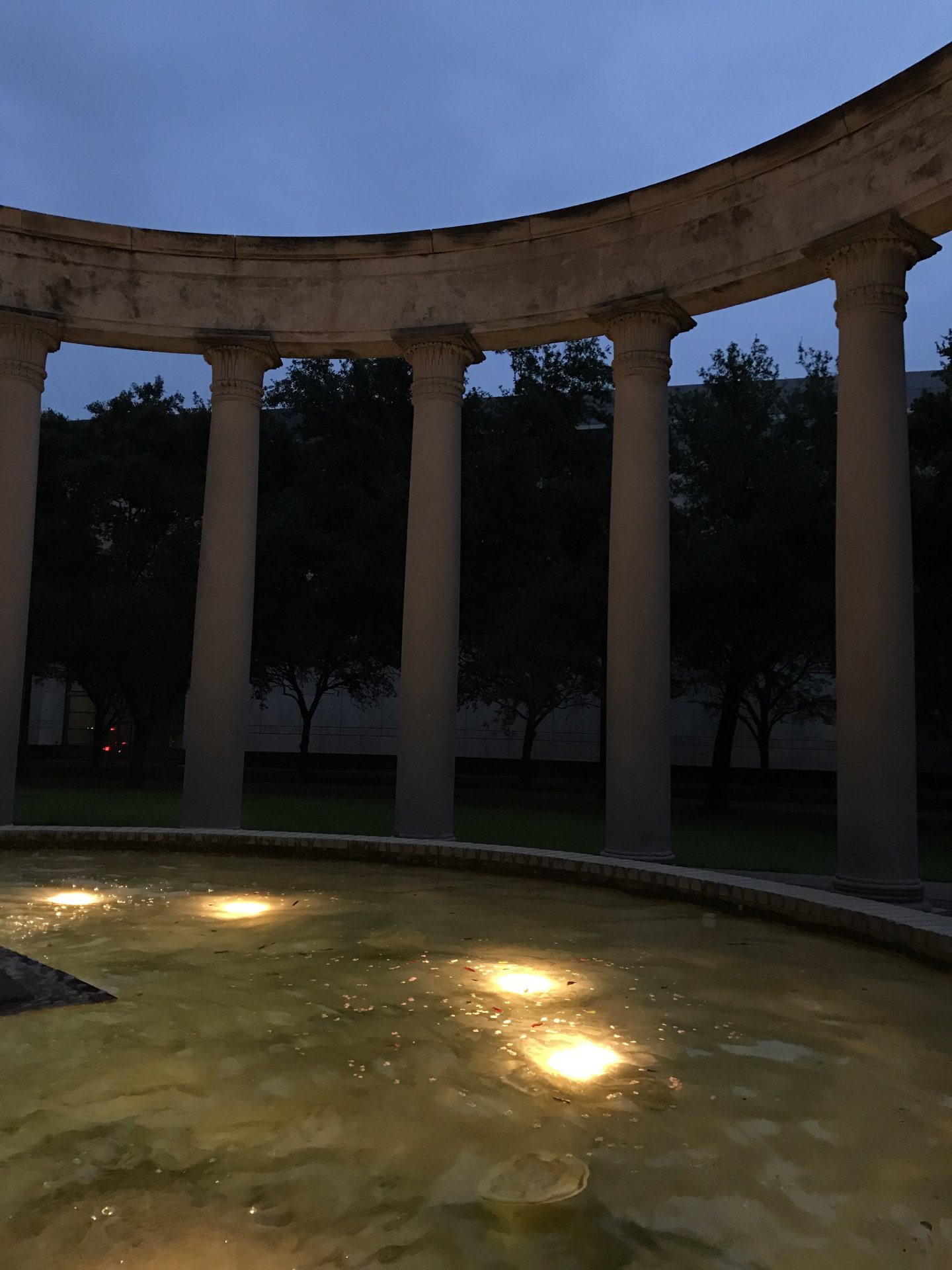 Fountain at twilight 3