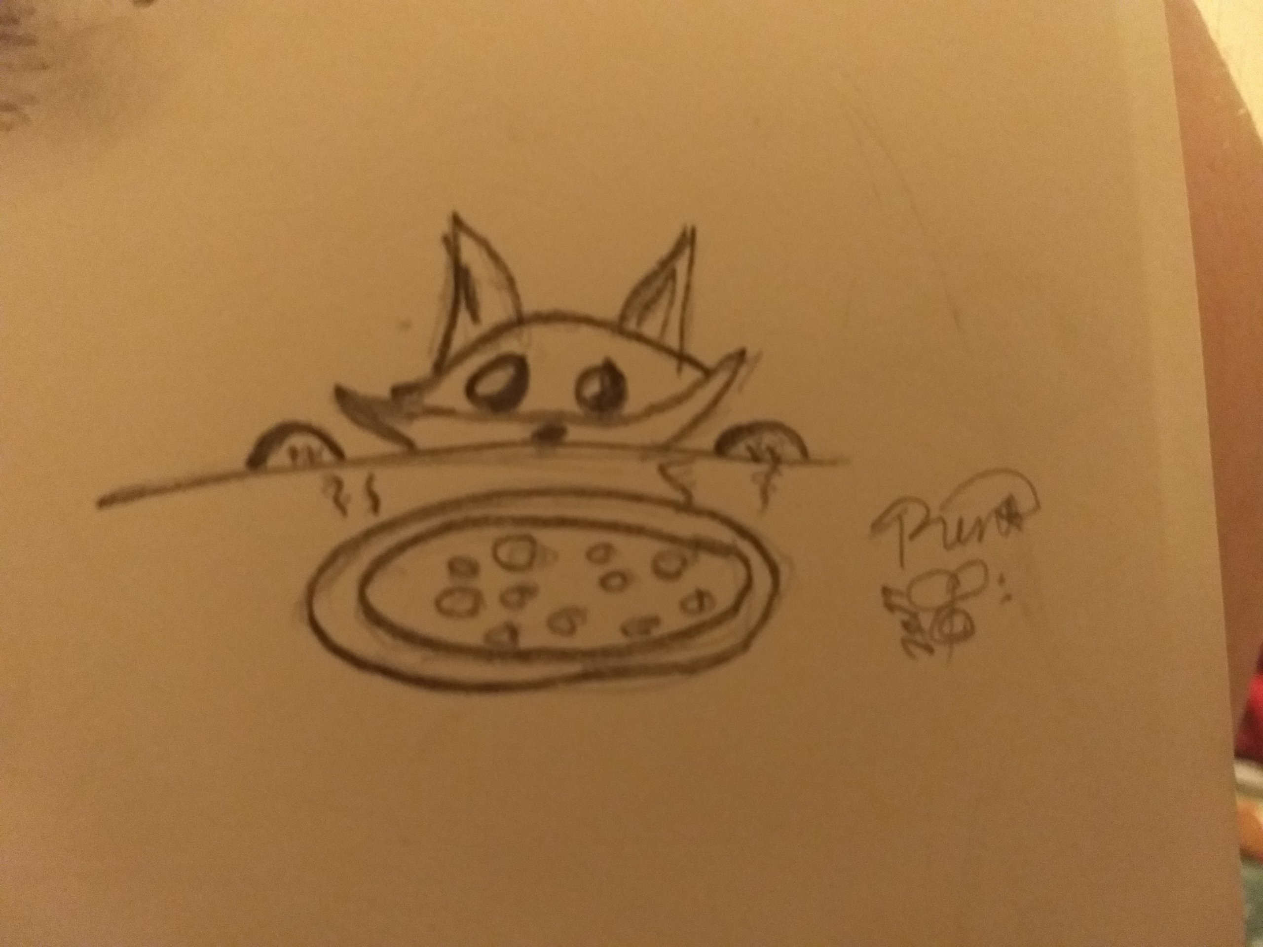Fox after Pizza