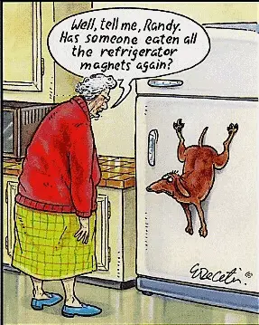 Fridge Magnet Dog