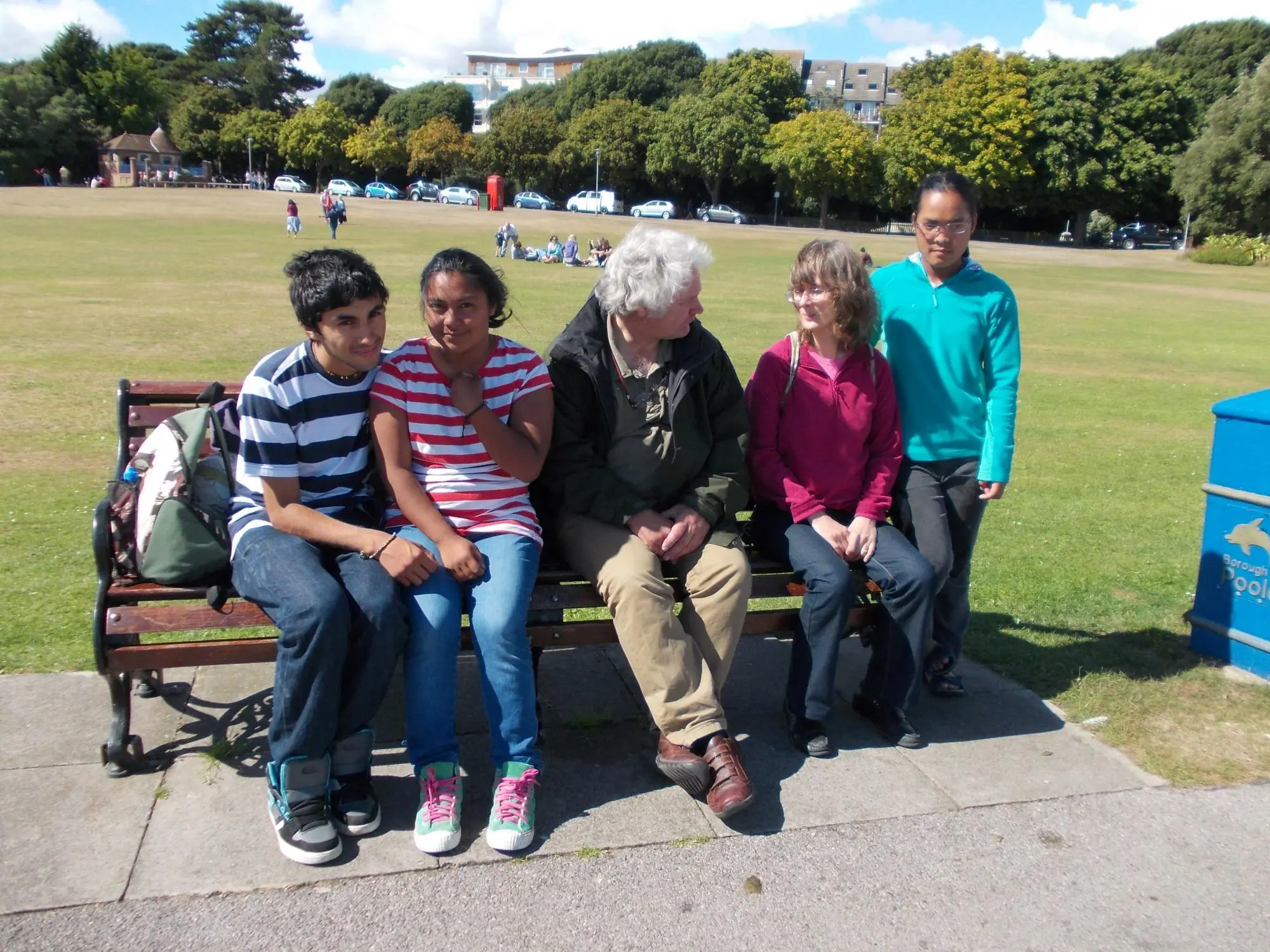 From left to right: Ali (Rosie's bf), Rosie, Daddy, Mummy, Jessie