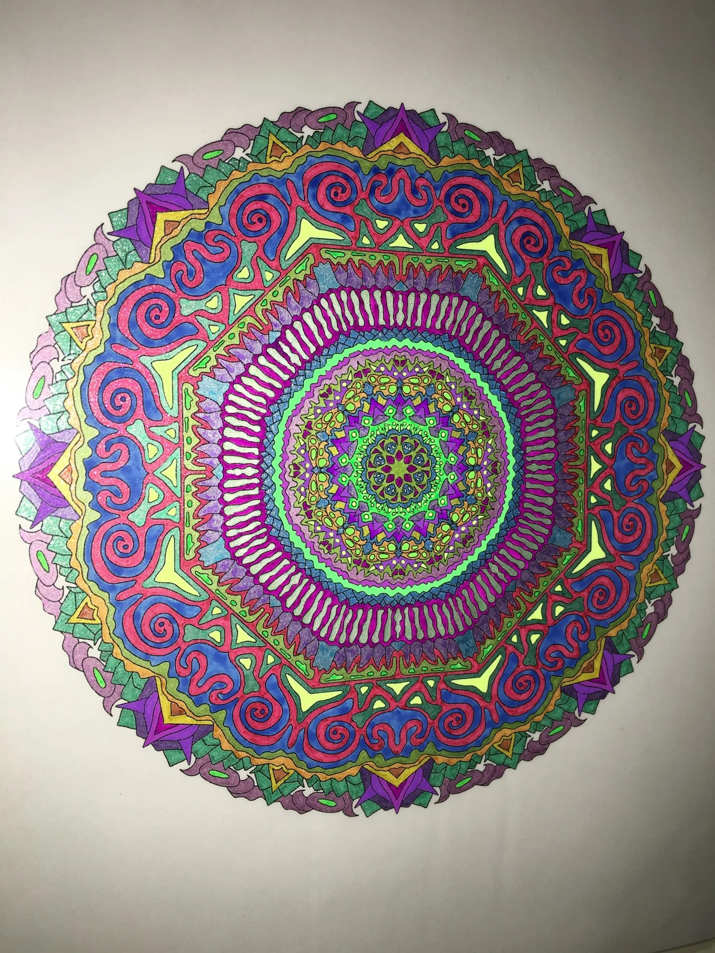 Gel pen Mandala