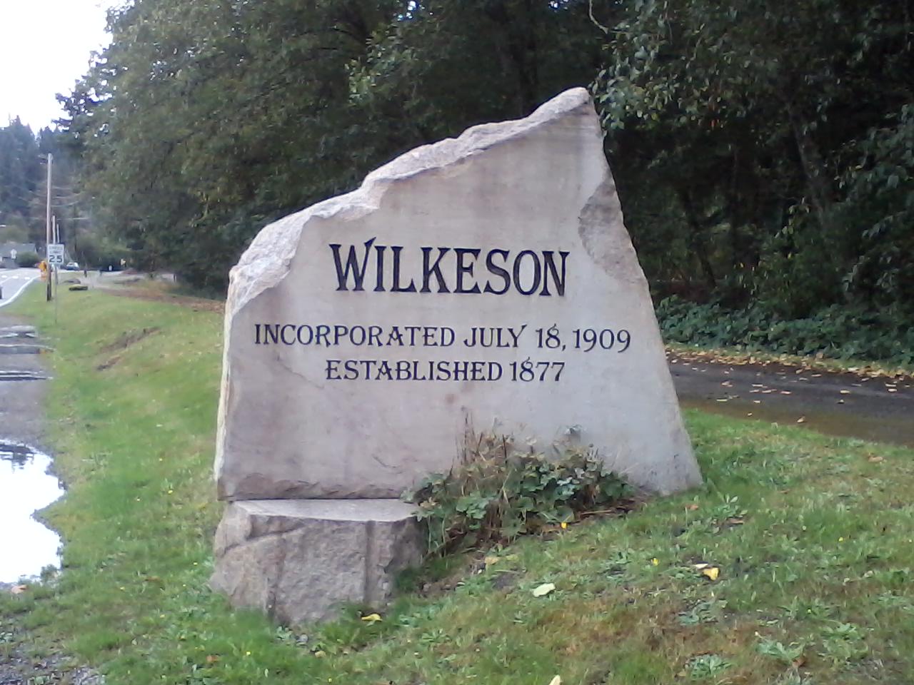 i stopped at Wilkeson and rode through on my 67 mile round trip bicycle ride on my blue araya.