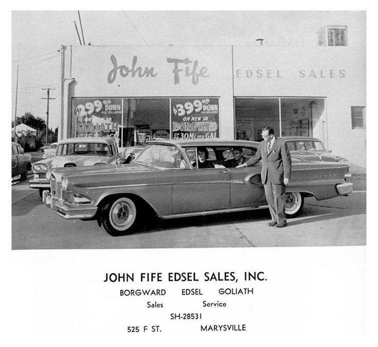 John Fife Edsel Sales
