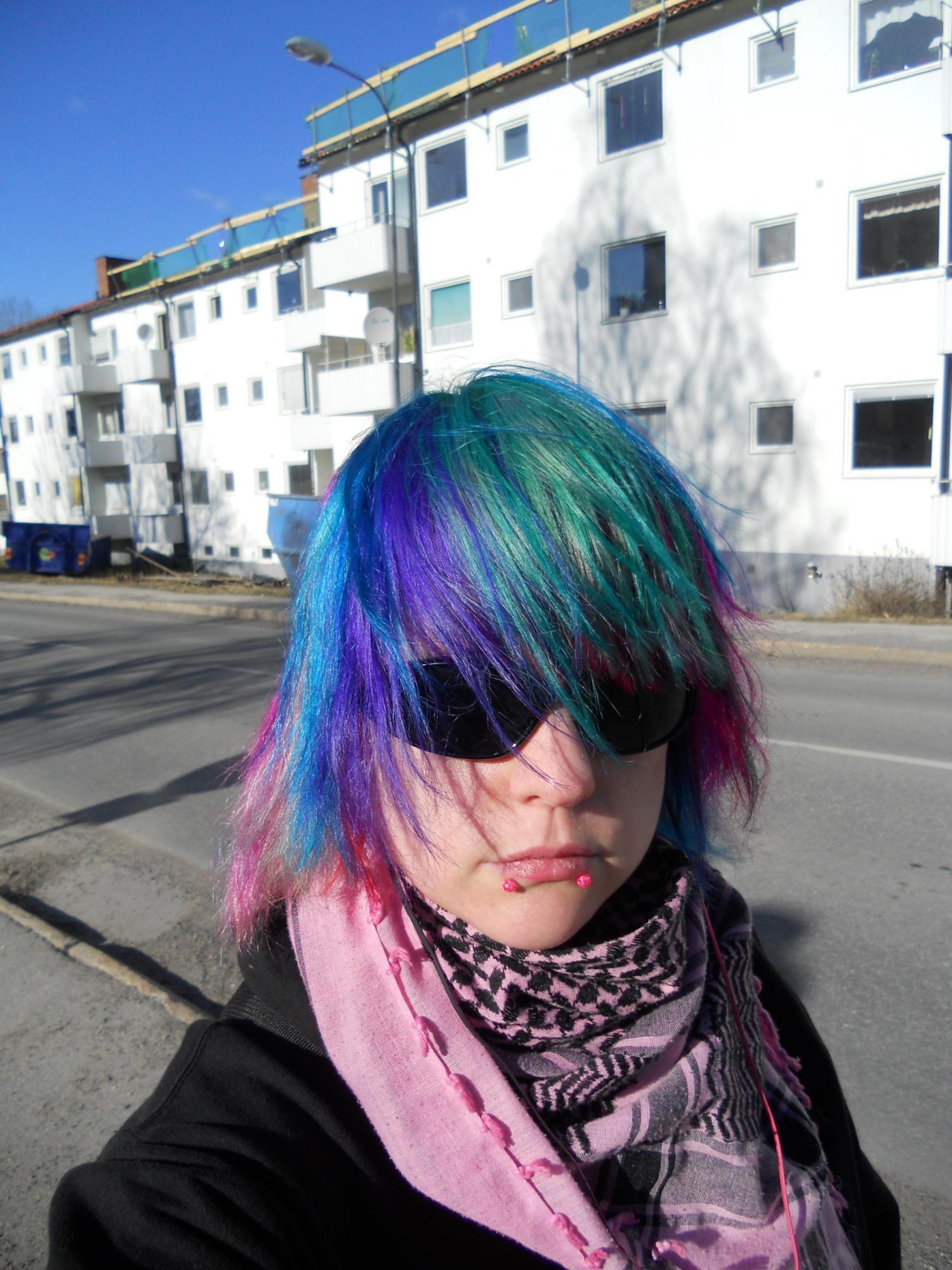 Last spring (2012) I had multicolored hair.