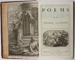Matthew Prior's "Poems on Several Occassions" published in 1718. A really beautiful book.