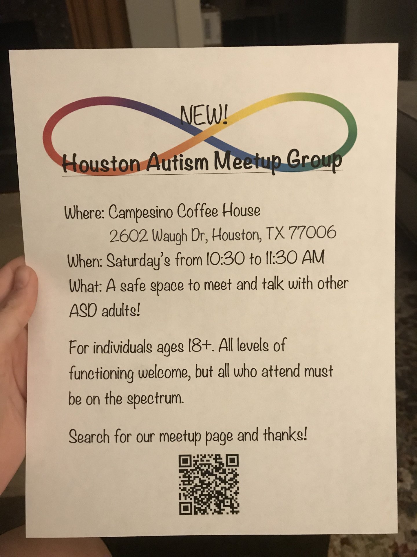 Meetup flyer