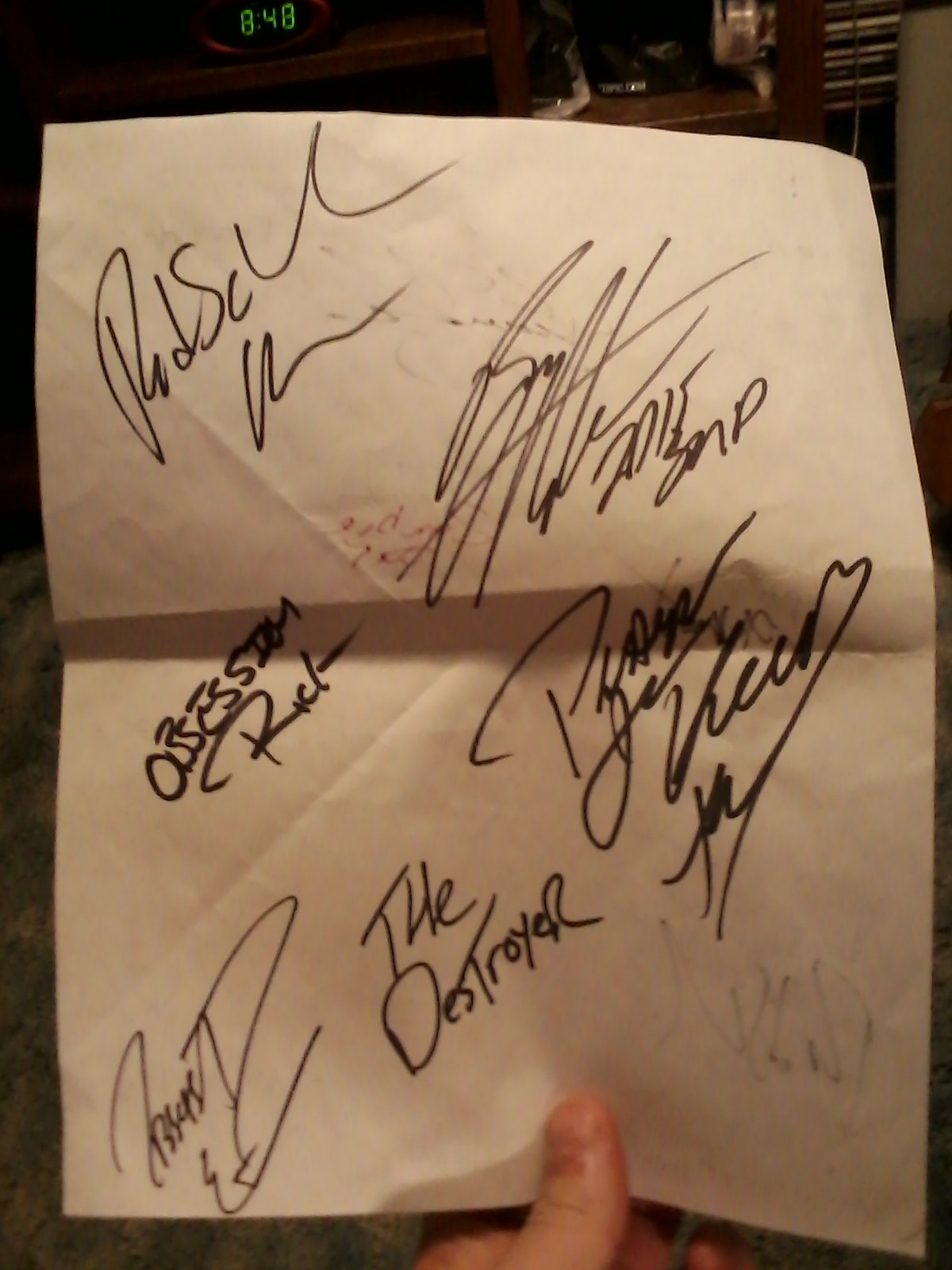 my 2015 monster jam autographs