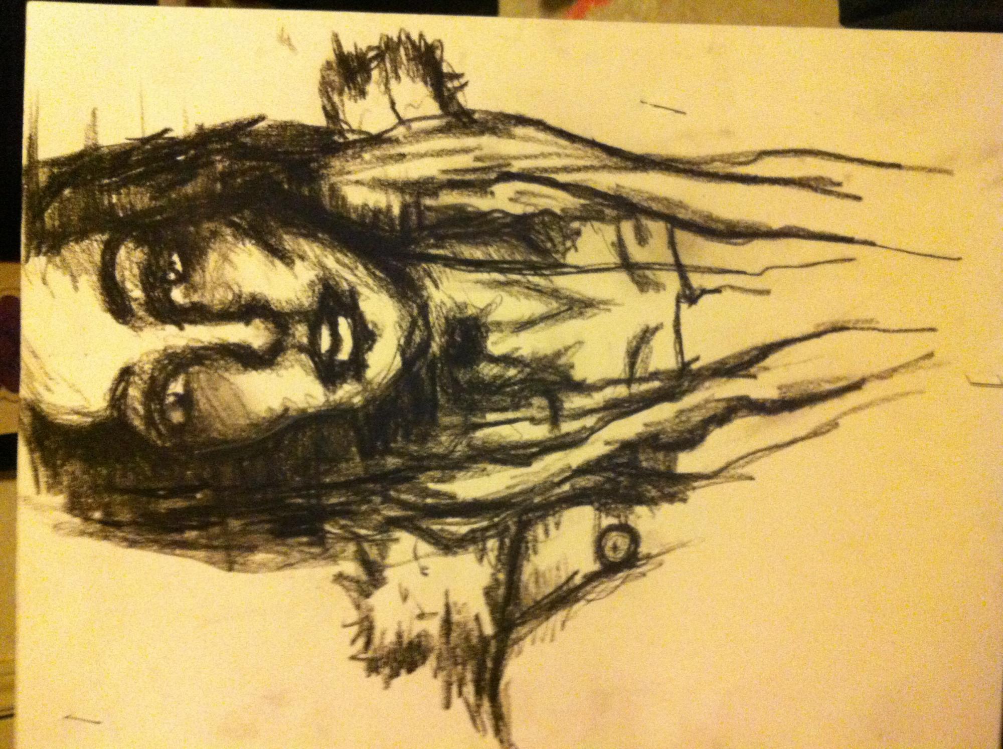 My attempt at a charcoal drawing of myself :P
