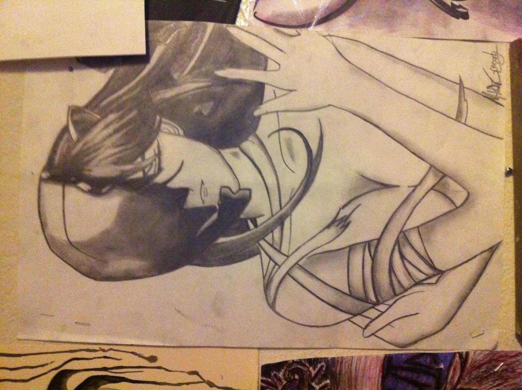My pencil drawing of Lucy from elfin lied :)