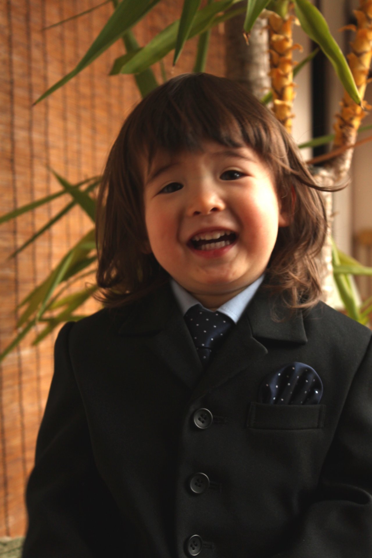 My son in a suit!