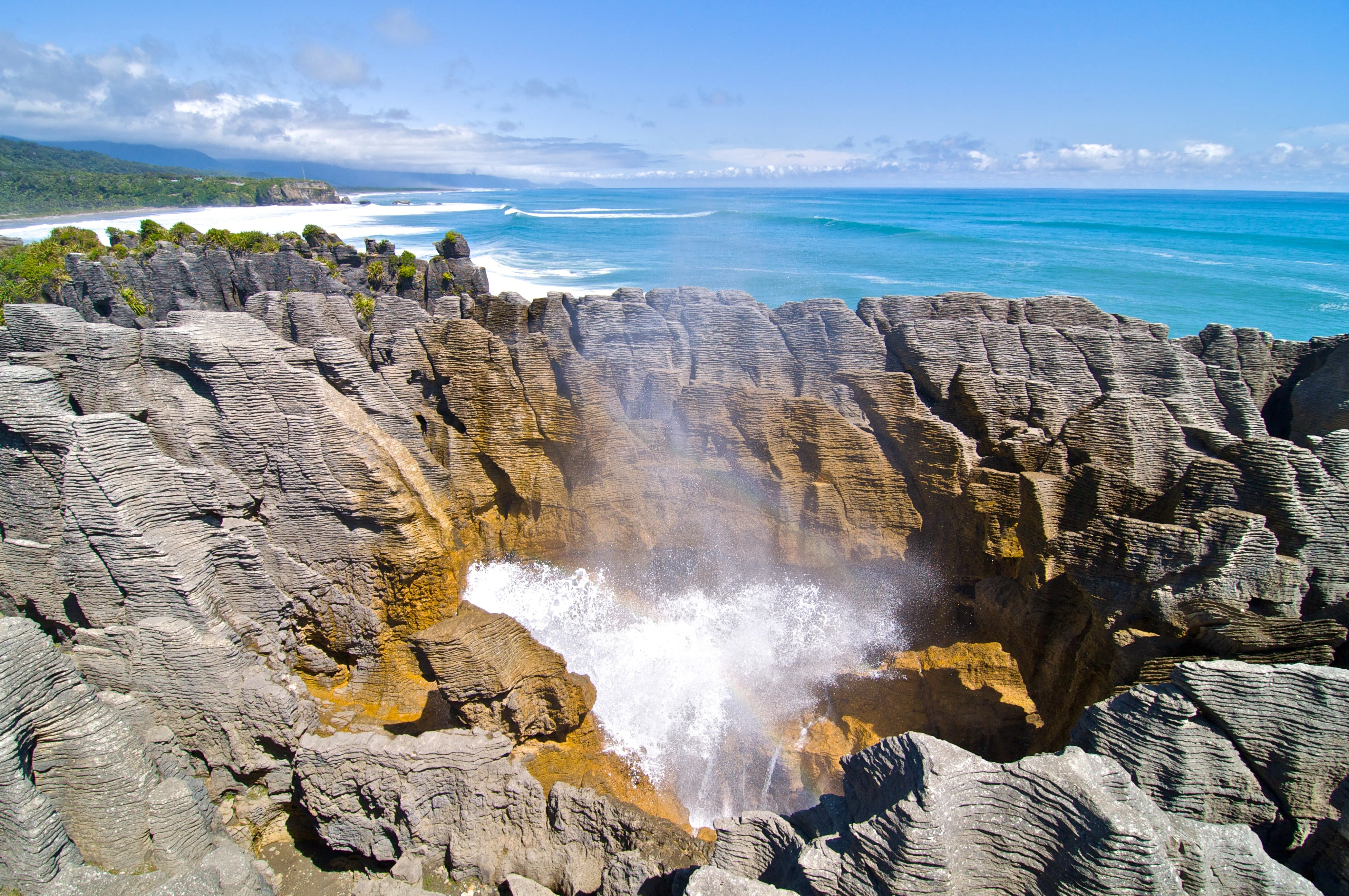 Pancake Rocks  at Punakaiki, South Island