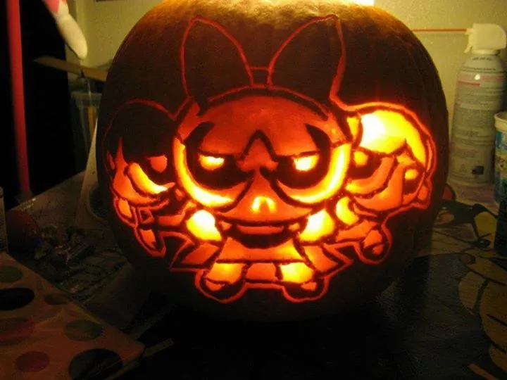 Powerpuff Girls Pumpkin Carving