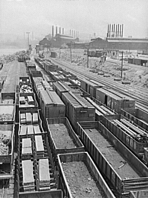Rail yard 1940s
