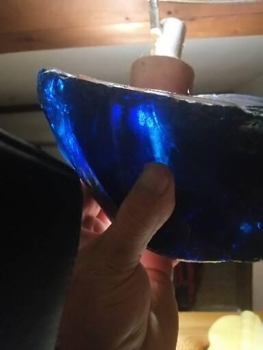 Rare blue obsidian