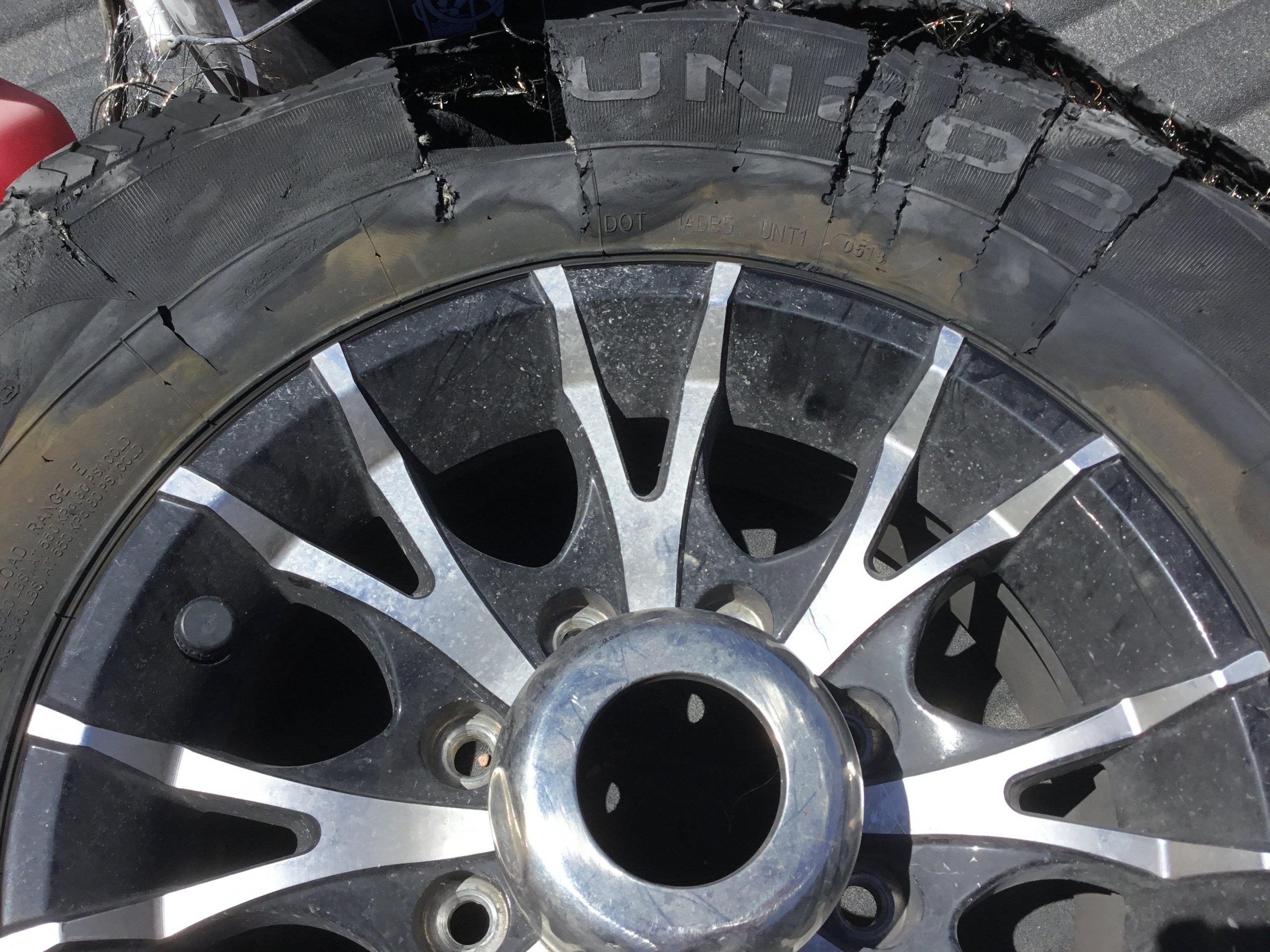 RV tire blowout!