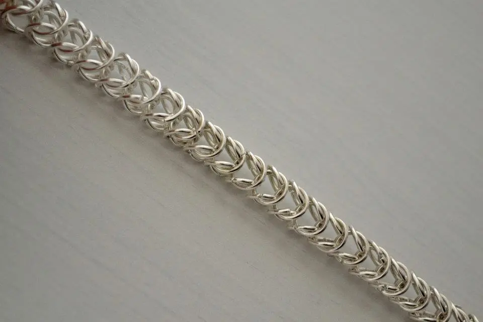 silverplate boxchain bracelet (for my neice)