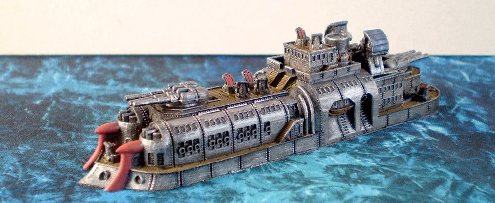 Sokotsu Class Battleship  (Dystopian wars; Empire of the Blazing Sun faction)