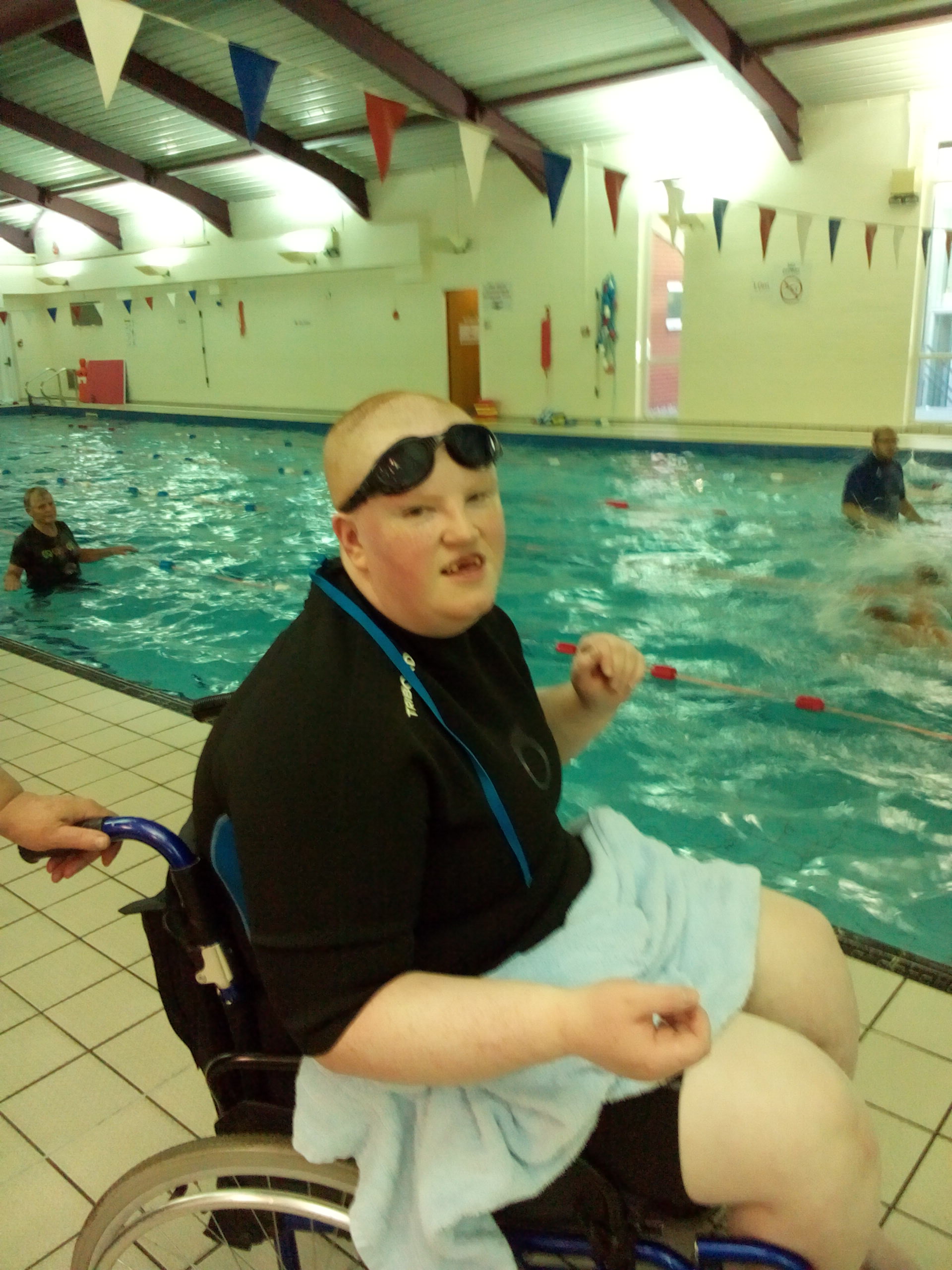special olympics swim training