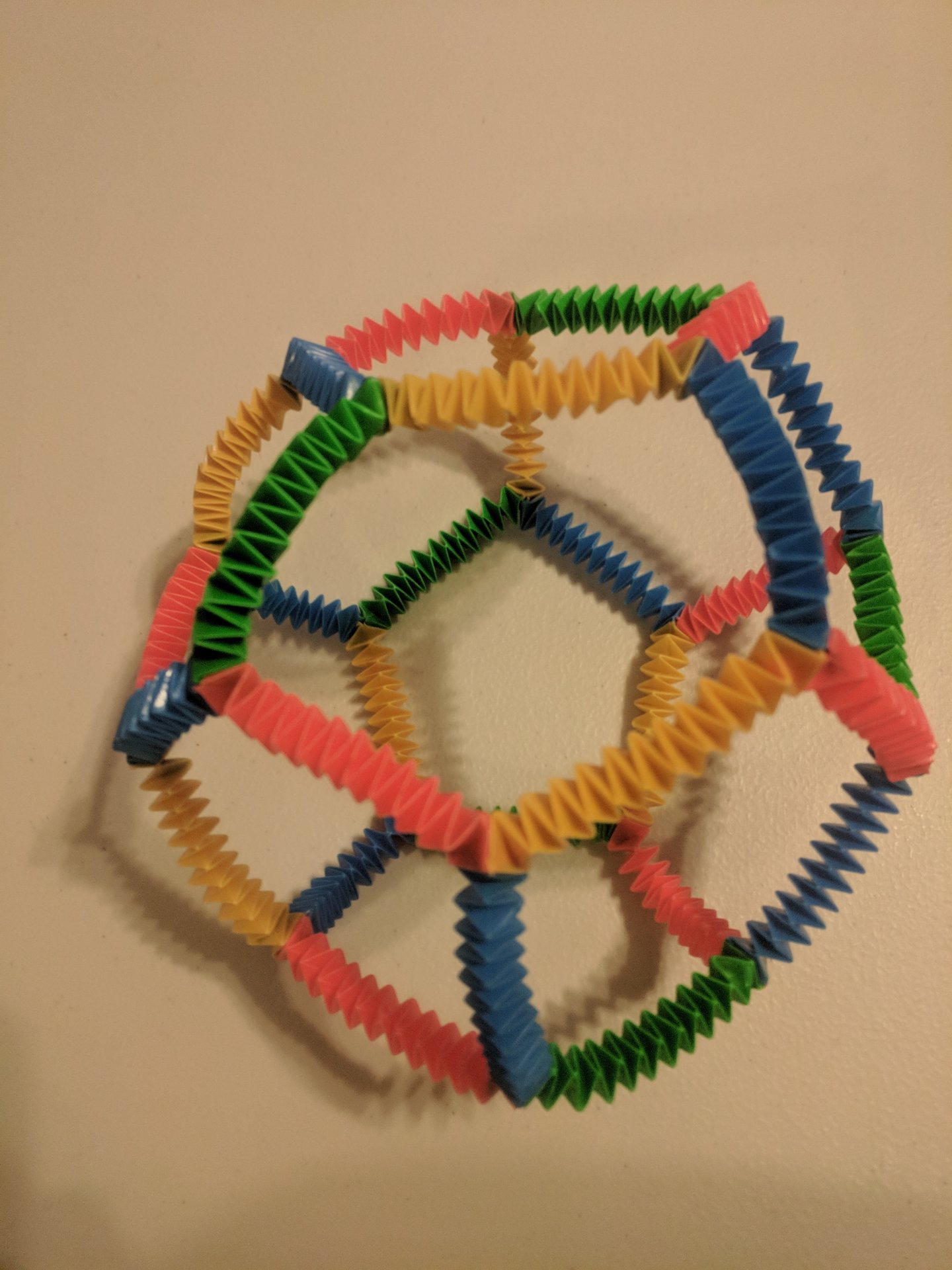 Straw Dodecahedron, Fully Collapsed 2