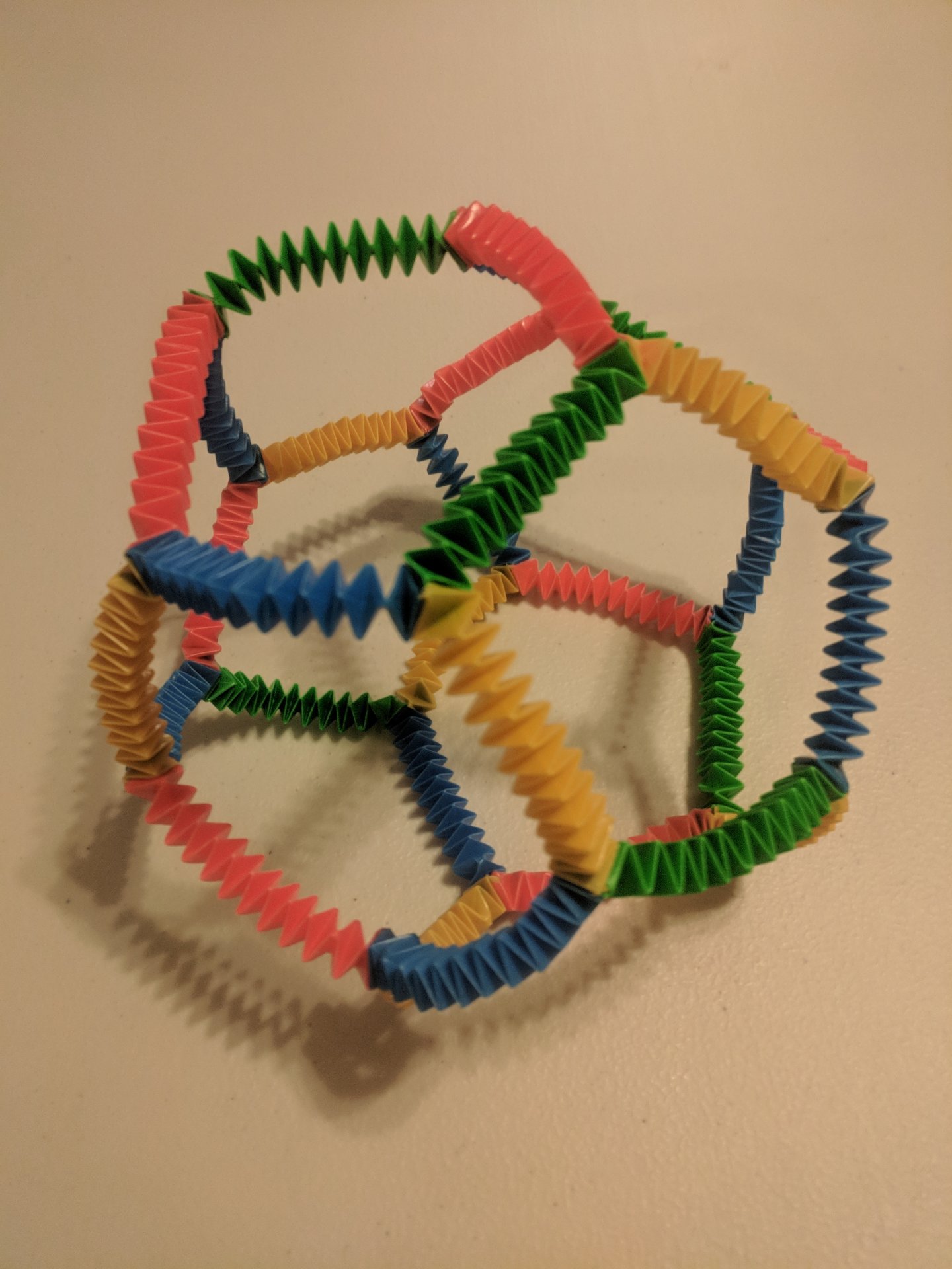 Straw Dodecahedron, Fully Collapsed