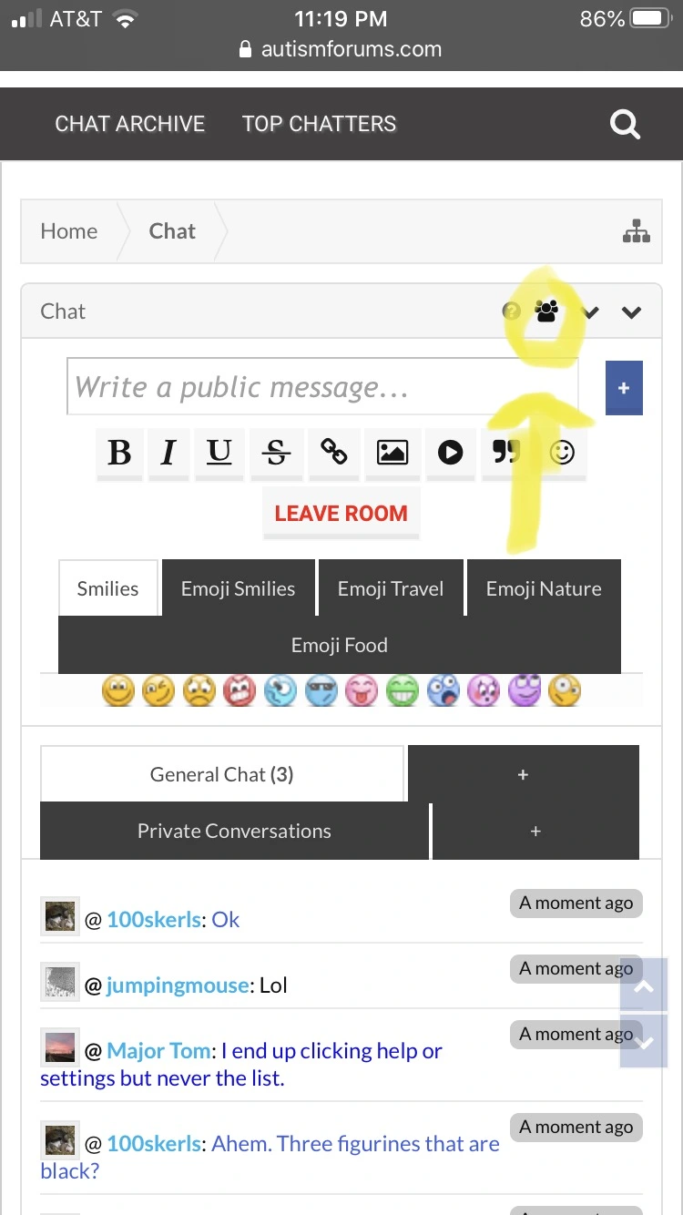 Three little black people