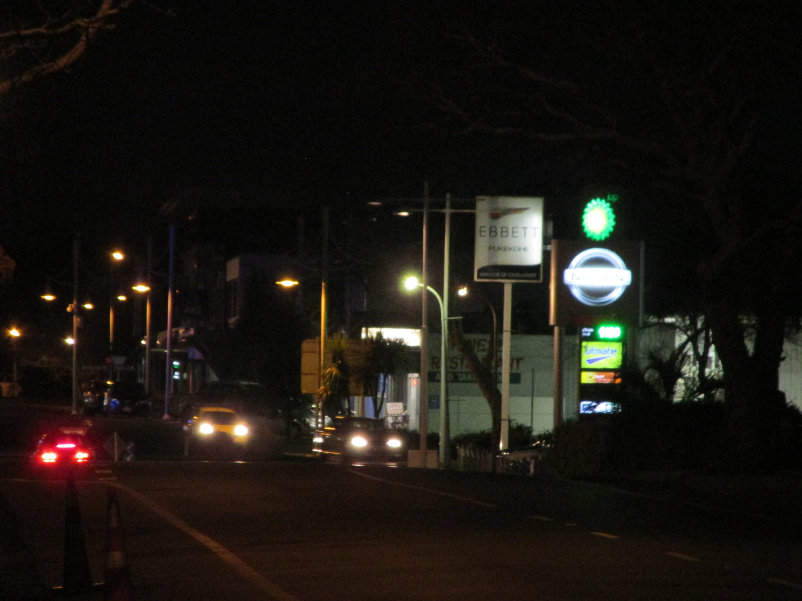 Town at night