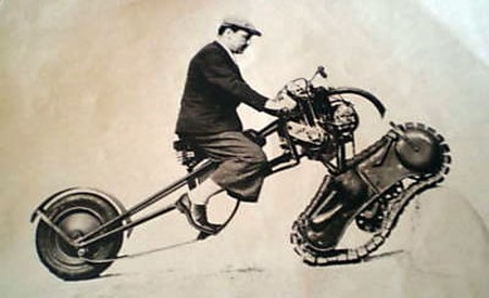 Tracked motorcycle