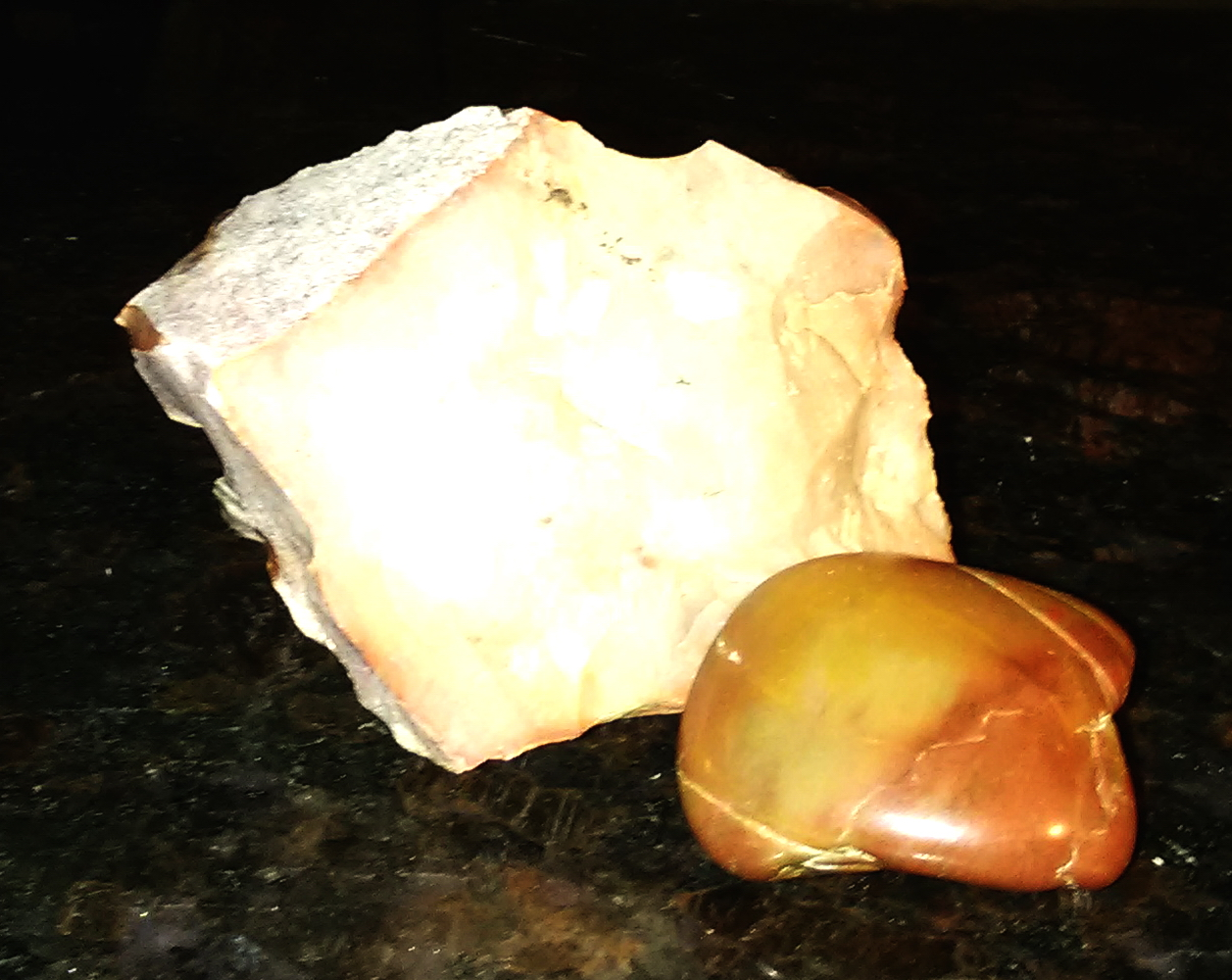 Tumble Polished  Vs Original