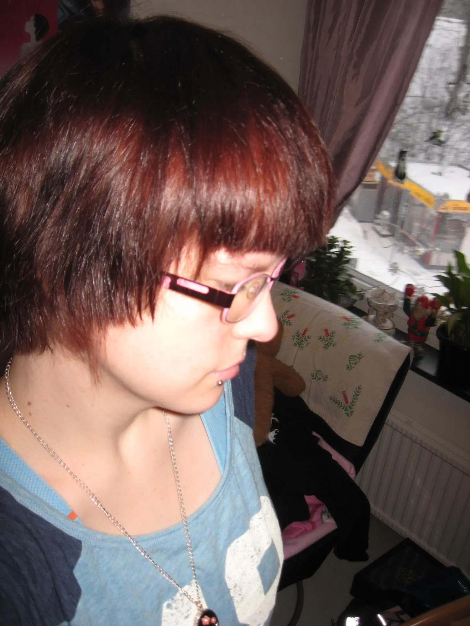 Turning brown haired again.