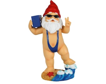 Funny Mankini Garden Gnome With Slab of Beer - Etsy Australia