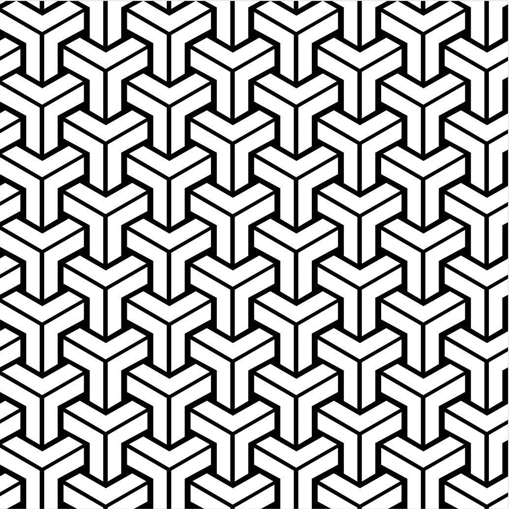 Love this weird shape ◼️◻️ | Retro pattern geometric, Geometric tattoo  pattern, Wallpaper design pattern