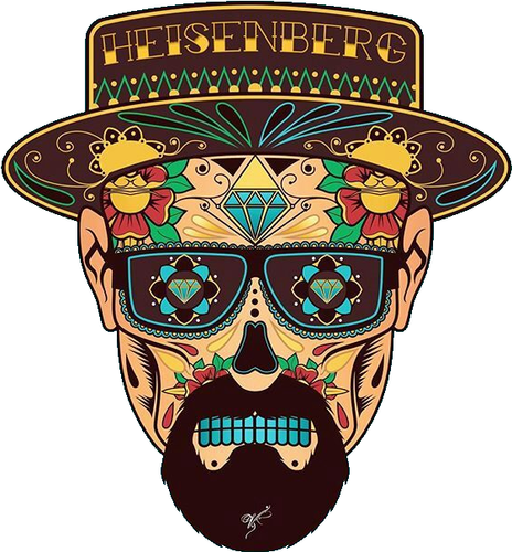 Mexican Sugar Skull Breaking Bad Walter White Self Adhesive Vinyl Sticker |  eBay