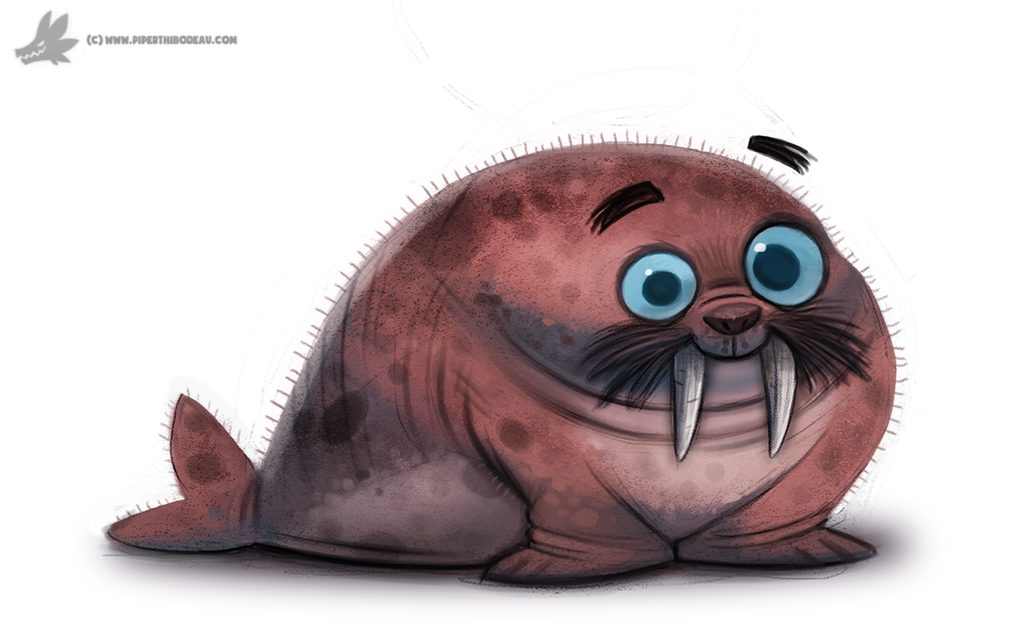 daily_painting_766__walrus_by_cryptid_creations-d8bdxeb.png